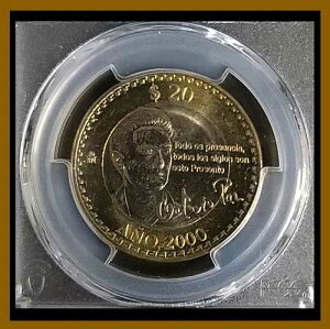 ���L�V�R 20 �y�\�d�݁A2000 �� Octavio Paz PCGS MS 65