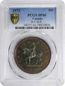 C280 �J�i�_ 1973 �N �V���o�[ �_���[ R.C.M.P. �Z���e�j�A�� KM-83 PCGS SP66 ���ꂢ�ȐF���ł��B