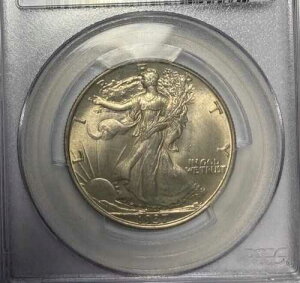 1937�N�E�H�[�L���O�E���o�e�B�E�n�[�t�_���[�iPCGS MS64�A�J���[�^�b�`�j