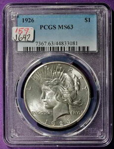 1926�N�s�[�X��݁BPCGS�z���_�[����BMS 63�Bj642