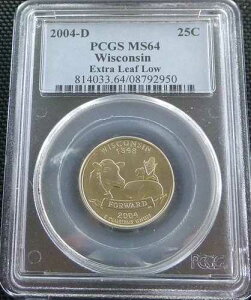 2004-D �E�B�X�R���V���B�N�H�[�^�[ - �G���[ - �G�N�X�g�����[�t ���[ PCGS MS 64