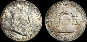 1951�N D �t�����N���� �n�[�t PCGS MS65 FBL �g�[�j���O