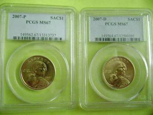 2007-P&D �T�J�K�E�B�A PCGS MS67 �r�W�l�X�X�g���C�N 2���Z�b�g