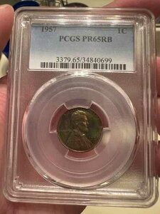 1957�N PR65RB �g�[��PCGS�����J�[���Z���g�I�f���炵���F