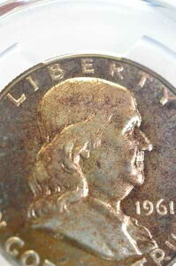 PR65 1961 PCGS�O���[�h �t�����N���� �V���o�[ �n�[�t�_���[ �v���[�t �����X�^�[�g�[�� ���A�R�C��
