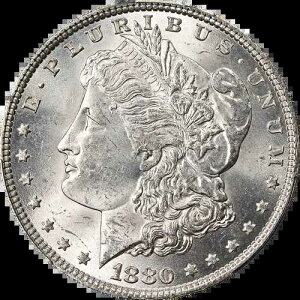 1880-P �����K����� VAM 10 8/7 �r�b�g PCGS MS63 �f���炵���O��