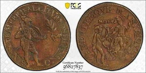 1607 �X�y�C���̃I�����_ Jeton Dugn-3624 �h���h���q�g Cu PCGS XF45 ��]�_�C�X!