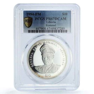 ���x���A 10�h�� �����������R �����̃L�c�l ���� PR67 PCGS ��� 1994�N