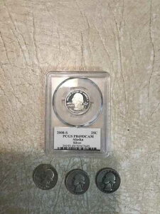 2008S �V���o�[ �A���X�J�B �N�H�[�^�[ PCGS PR69DCAM 4 �V���o�[ 25�Z���g ���b�g 1940 1950S 1964