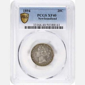 �J�i�_�A�j���[�t�@���h�����h�A1894�N�r�N�g���A20�Z���g�A20�Z���g�BPCGS XF 40�B