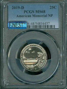 2019 P �A�����J�� �������A�� �N�H�[�^�[ PCGS MS68 PQ MAC �ō��� & �V�~�Ȃ� *