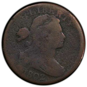 1802�N 1�Z���g �h���[�v�o�X�g ���[�W�Z���g PCGS G �ڍ� ���_���[�W����