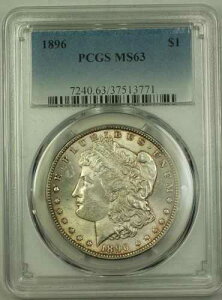 1896�N 1�h�� �����K����� PCGS MS-62 ���C�g�g�[��(22b)