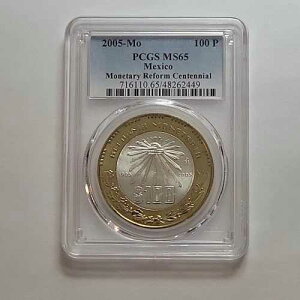 2005�N Mo 100�y�\ UNC MONETARY MONETARY PCGS MS65 �V���o�[ .925 �Z���^�[�R�C��(152)