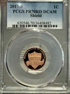 2017 S 1C �����J�[���E�Z���g�E�V�[���h PCGS PR70 RD DCAM - �t���[���X�E���b�h�E�f�B�[�v�E�J���I�E�v���[�t