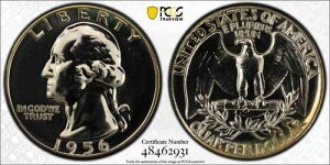 1956�N 25�Z���g��� ���V���g���E�N�H�[�^�[ PCGS PR 67 FS-701 ���o�[�X�E�_�C�E�K�E�W