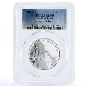 �X�C�X 20�t���� �e�j�X�I�� ���W���[�E�t�F�f���[ �X�|�[�c MS69 PCGS ��� 2020