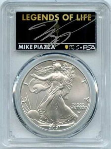 2021 ASE $1 T2 ���񐶎Y PCGS MS70 ���W�F���h�E�I�u�E���C�t �}�C�N�E�s�A�b�c�@ HOF