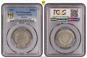 �o�C�G�����B �h�C�c �� ��� 20 �N���C�c�@�[ 1793�N KM#618 PCGS VF