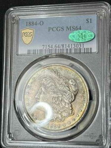 ????1884 O �����K�� �_���[ $1 PCGS MS64 - �O���[�� �����X�^�[ �g�[�����H�ς݁ACAC �ς�!!! ���āI????
