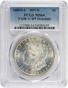 1880/9-S VAM 11 ���[�K�� �V���o�[ �_���[ 0/9 �I�[�o�[�f�C�g MS64 PCGS