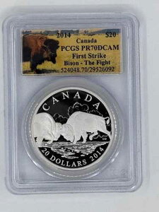 2014�N�J�i�_$20�J�i�_�o�C�\�� - �U�E�t�@�C�g PCGS PR70DCAM �t�@�[�X�g�X�g���C�N