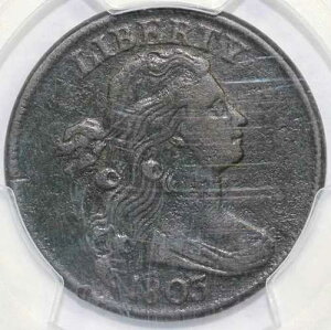 1803�N 1�Z���g ���^ ��^�t���N�V���� �h���[�v�o�X�g ��^�Z���g PCGS VF �ڍ� �G���x�f�b�h�_��