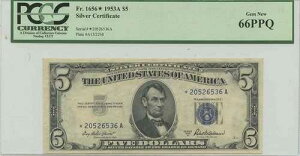 1953A 5�h����� FR#1656* PCGS 66�W�F�� �VPPQ�X�^�[�m�[�g