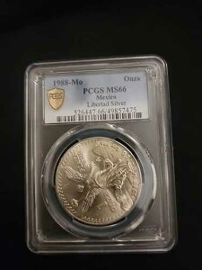 1988�N Mo Mexico 1 �V���o�[ Onza�APCGS �O���[�h: MS 66
