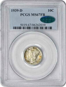 1939-D �}�[�L�����[�V���o�[�_�C�� MS67FB PCGS (CAC)