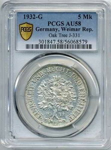 1932-G 5�}���N �h�C�c ���C�}�[�����a�� �I�[�N�c���[ - Choice About UNC�APCGS AU 58