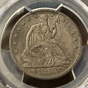 1853�N ���R�̏��_�� ���h���d�� | PCGS VF 30 | WB-101 | ARROWS & RAYS | POP 2 | LOT 22