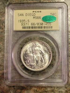 1935-S 50�Z���g �T���f�B�G�S�L�O���� - PCGS MS66 CAC OGH