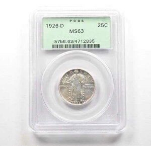 1926-D �X�^���f�B���O�E���o�e�B�E�N�H�[�^�[ MS63 PCGS OGH *6297