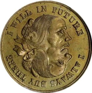 (1876) PCGS �t�B���f���t�B�A PA-Ph 226/229b Lingg & Bro Muling �}�[�`�����g �g�[�N��