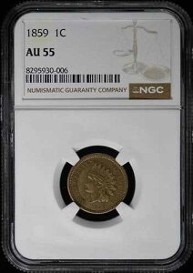 1859�N�� ���j�b�P���� �C���f�B�A���Z���g 1C NGC AU55