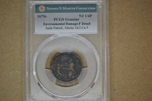 (1652�N��-1674�N) �Z���g�E�p�g���b�N�E�t�@�[�V���O - PCGS Fine Details. Martin 1d.2-Ca.9. R.6