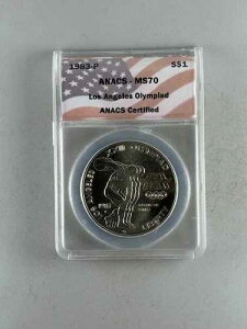 1983-P �I�����s�b�N �V���o�[ �_���[�AANACS MS-70 -- �����A �O���[�h�̃R�C��!