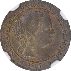 �X�y�C�� 1867S-OM 1 �Z���`�� �f �G�X�N�[�h �N�C�[�� �C�U�x�� 2 �� NGC MS65BN
