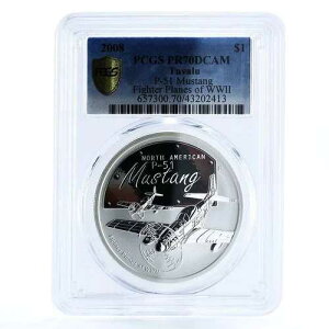 �c�o�� 1�h�� ��񎟐��E���̐퓬�@ �}�X�^���O�@ PR70 PCGS ��� 2008�N
