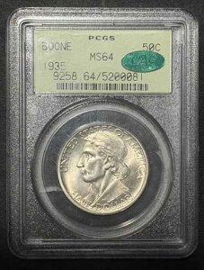 1935�N �u�[���L�O�n�[�t�_���[ MS 64 PCGS CAC OGH �I�[���h�O���[���z���_�[