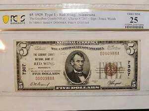 1929�N $5 �^�C�v1 �O�b�h�q���[������s ���b�h�E�B���O�A�~�l�\�^�B -7307- ��