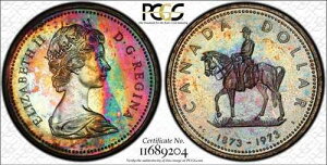 1973�N 1�h��??���C���{�[??PCGS SP-67?? �����X�^�[���C���{�[�g�[�� R.C.M.P. �L�O�h��????