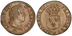 �t�����X�B���C15���B1772-W CU Sol�BPCGS MS62BN ���[���BKM 545.12