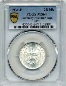 1931-F 2 ���C�q�X�}���N �h�C�c - ���C�}�[�����a�� - PCGS MS64