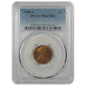 1950�N S �����J�[�� �E�B�[�g�Z���g MS 67 RD PCGS �y�j�[ ������ SKU:I22411