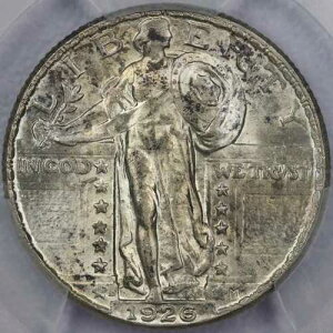 1926-D 25�Z���g �X�^���f�B���O ���o�e�B �N�H�[�^�[ - PCGS MS 63