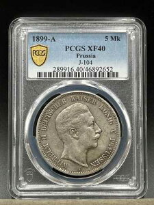 1899-A 5 Mk PCGS XF40 �v���C�Z����� P213