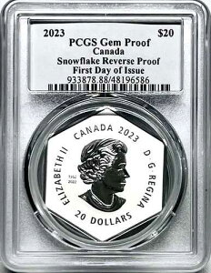 2023�N 20�h�� �J�i�_ 1�I���X �V���o�[ ���o�[�X�v���[�t �X�m�[�t���[�N PCGS �W�F�� FDI ~�X�U���i�E�u�����g