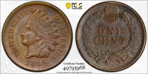 1895 1C RPD FS-301 S-1 �C���f�B�A���Z���g - �^�C�v3 �u�����Y PCGS AU55BN